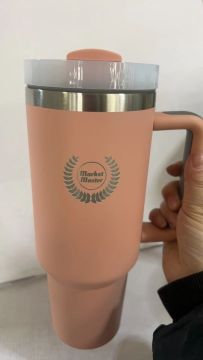 40 oz Premium Stainless Steel Tumbler with Handle & Straw | MARKET MASTER
